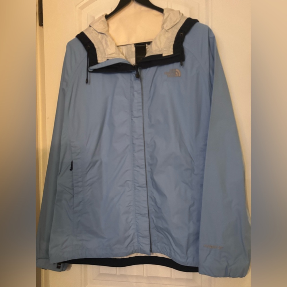 The North Face Light Blue Rain Jacket